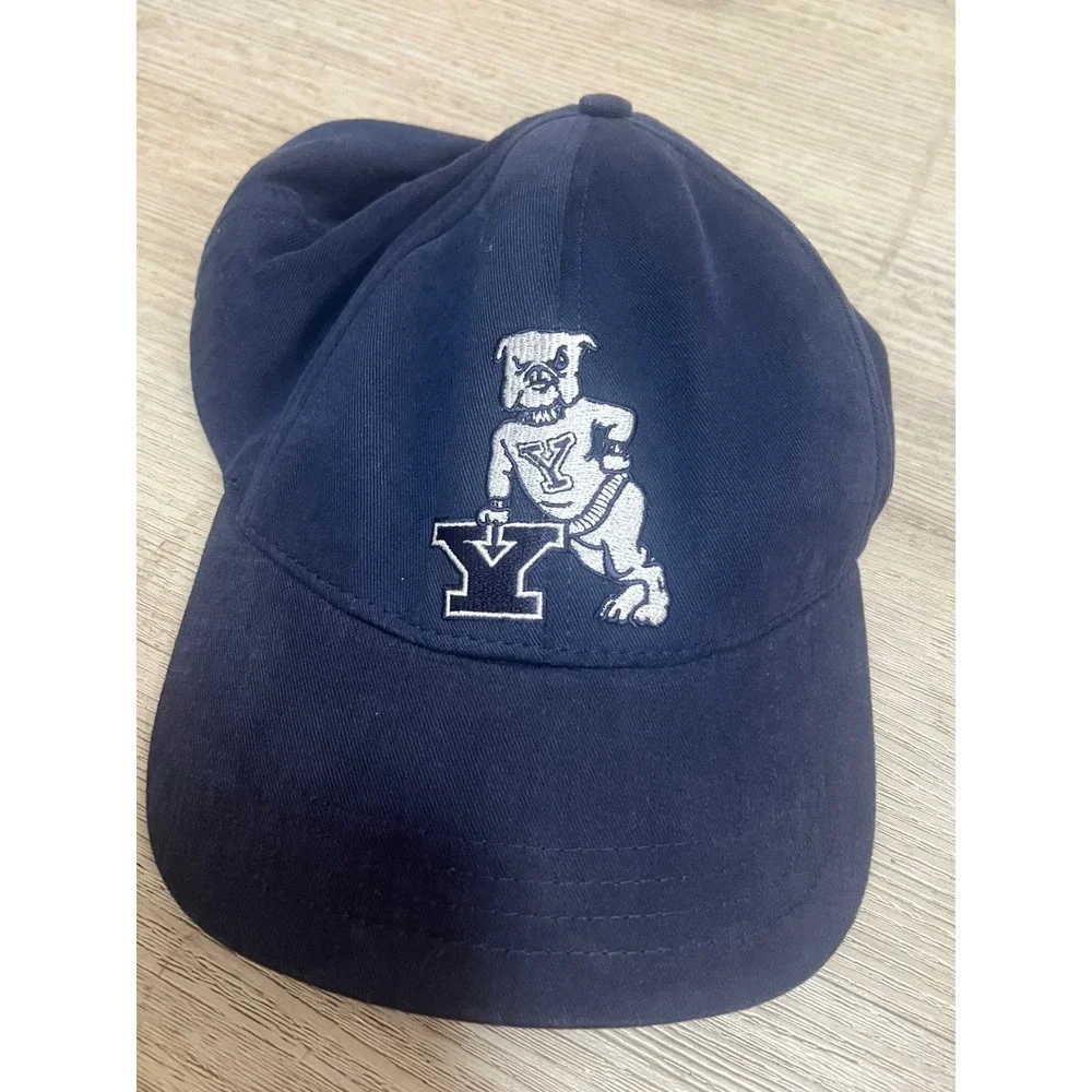 Yale Bulldogs Hat Navy Blue Adjustable Made in USA Ivy League New England Cap